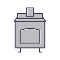 Coal Furnace Vector Icon