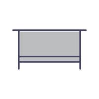 Simple Desk Vector Icon