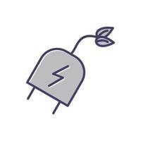 icono de vector de enchufe eléctrico