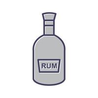 Bottle of Rum Vector Icon