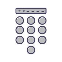 Passcode Lock Vector Icon