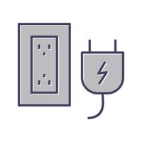 Plug and Socket Vector Icon