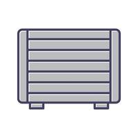 Gas Heater Vector Icon