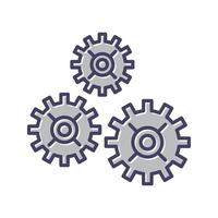 Multiple Cogwheels Vector Icon