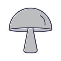 Single Mushroom Vector Icon