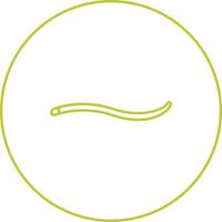 Unique Worm Vector Line Icon