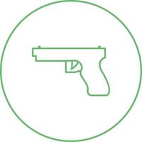 Unique Weapon Vector Line Icon