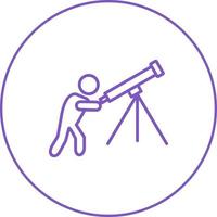 Unique Adjusting Telescope Vector Line Icon