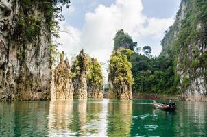 Travel island and green lake Guilin of Thailand photo