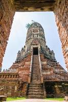 Pagoda ancient of Wat Chaiwatthanaram temple photo