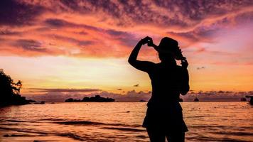 Sunrise on beach at Mu Koh Similan National Park photo