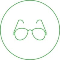 Unique Reading Glasses Vector Line Icon