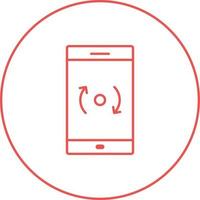Unique Backup and Reset Vector Line Icon