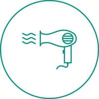 Unique Hair Dryer Vector Line Icon