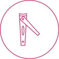 Unique Nail Cutter Vector Line Icon