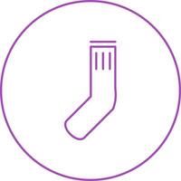 Unique Socks Vector Line Icon