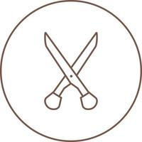 Unique Scissors Vector Line Icon