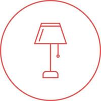 Unique Lamp Vector Line Icon