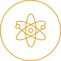 Unique Atomic Structure II Vector Line Icon