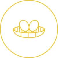 Unique birds nest Vector Line Icon