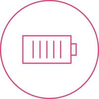 Unique Charging Cell Vector Line Icon