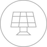 Unique Solar Panel II Vector Line Icon