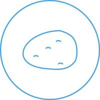 Unique Potato Vector Line Icon