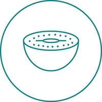 Unique Kiwi Vector Line Icon