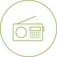 Unique Radio Set Vector Line Icon