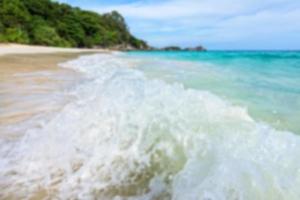 Blurred photograph sea and beach at Similan island, Thailand photo