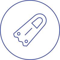 Unique Fins Vector Line Icon