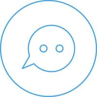 Unique Message Bubbles Vector Line Icon