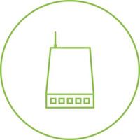 Unique Network Switch Vector Line Icon