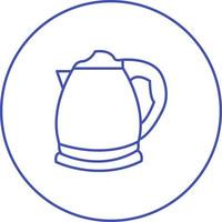 Unique Kettle Line Vector Icon