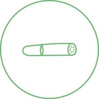Unique Cigar Vector Line Icon
