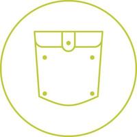 Unique Pocket Square Vector Line Icon