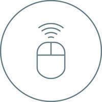 Unique Wireless Input Device Vector Line Icon