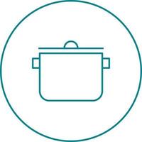 Unique Cooking Pot Vector Line Icon