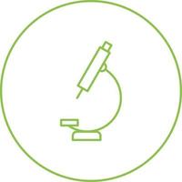 Unique Microscope Vector Line Icon