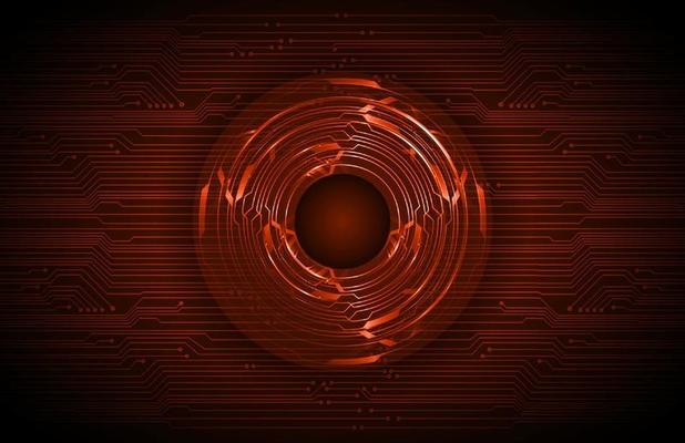 Modern Technology Background with eye