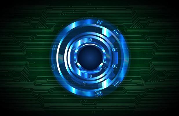 Modern Technology Background with eye