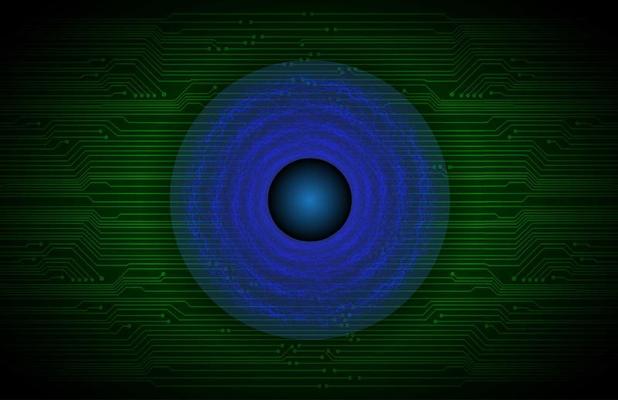 Modern Technology Background with eye