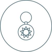 Unique Key Chain Vector Line Icon