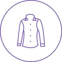 Unique Formal Shirt Vector Line Icon