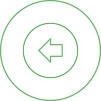 Unique Back Vector Line Icon