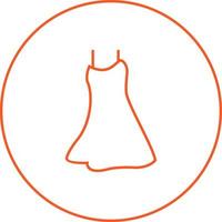 Unique Night Dress Vector Line Icon