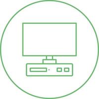 Unique Desktop Vector Line Icon