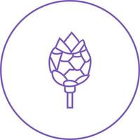 Unique Artichoke Vector Line Icon