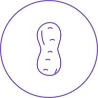 Unique Peanut Vector Line Icon