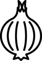 line icon for onion vector